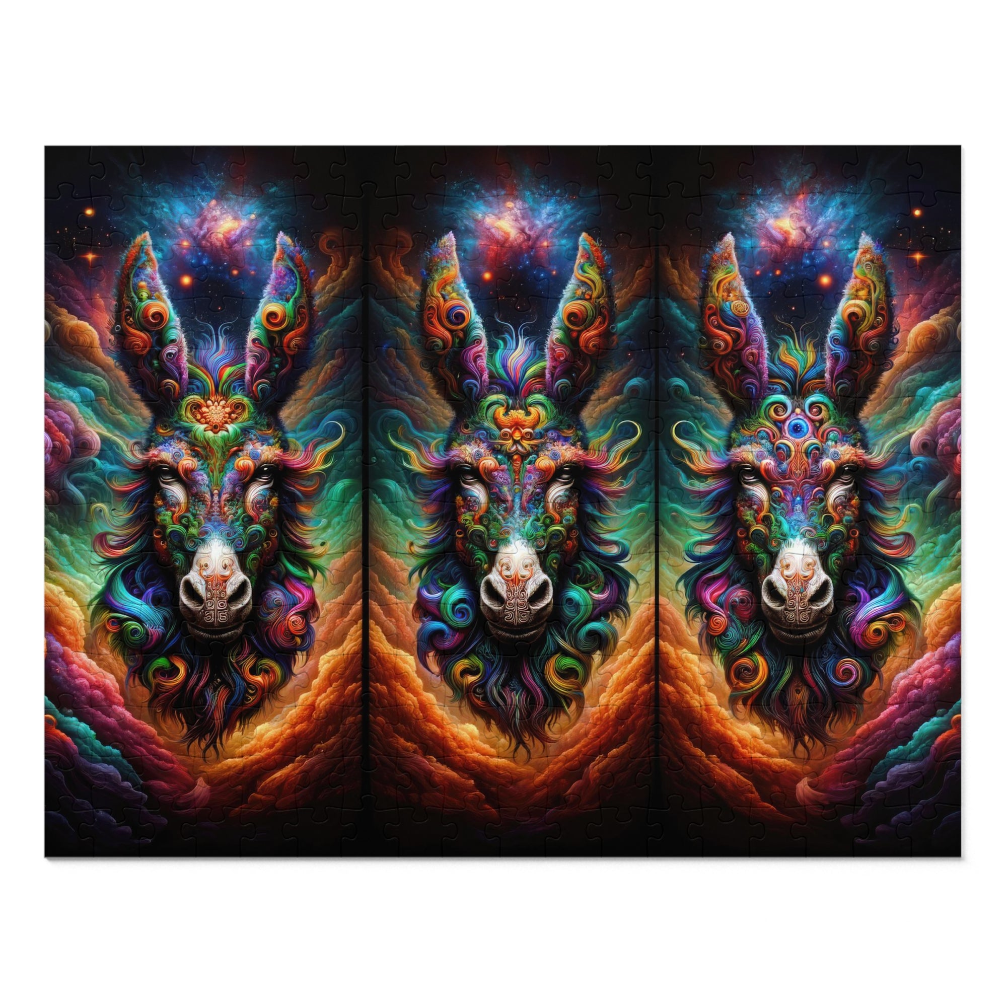 Galactic Donkey Trivision Jigsaw Puzzle