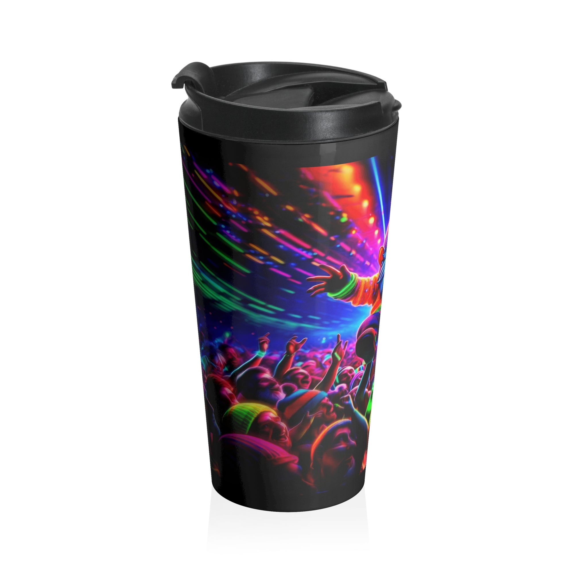 Gnomo Rave subterráneo Taza de viaje