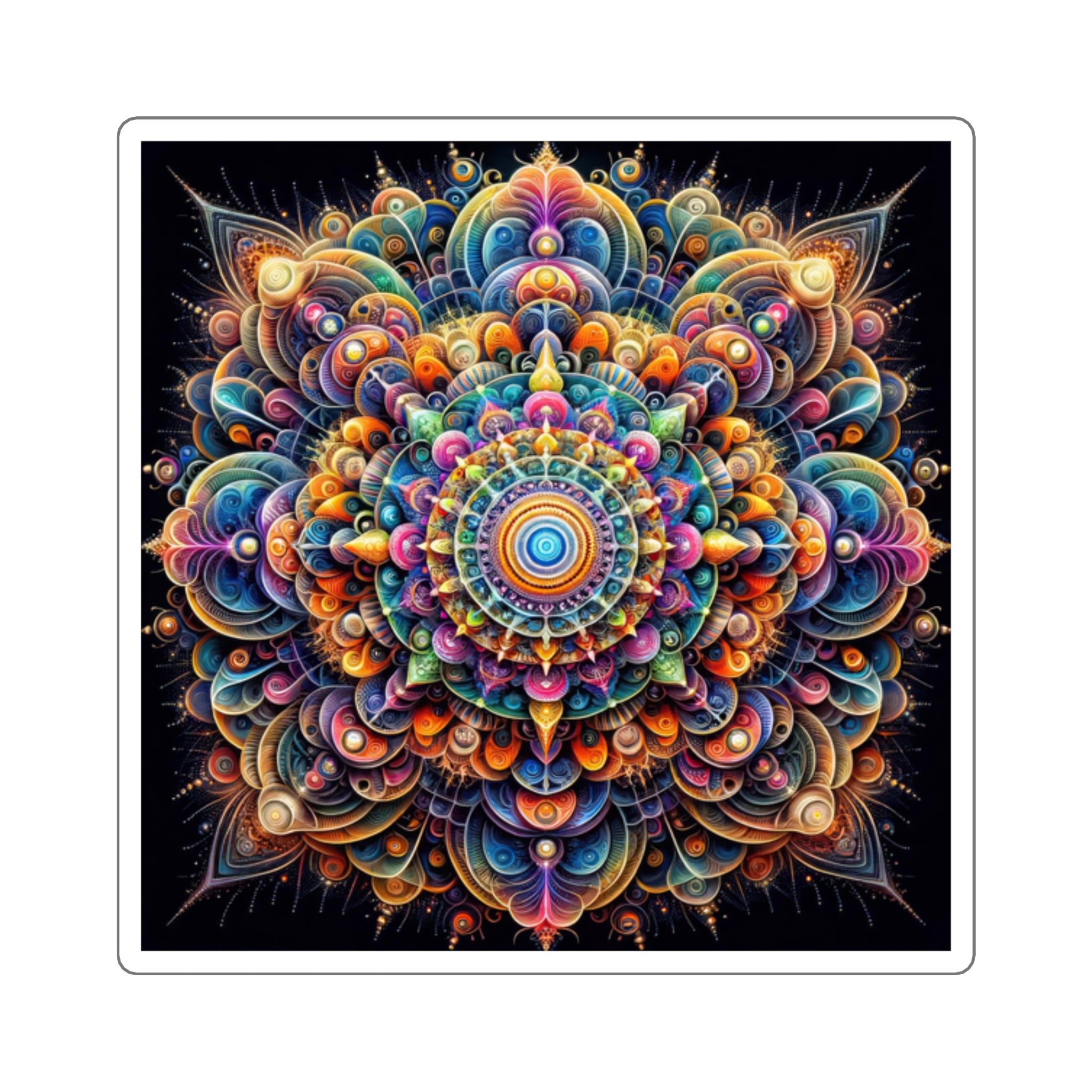 Psychedelic Pulsar Stickers