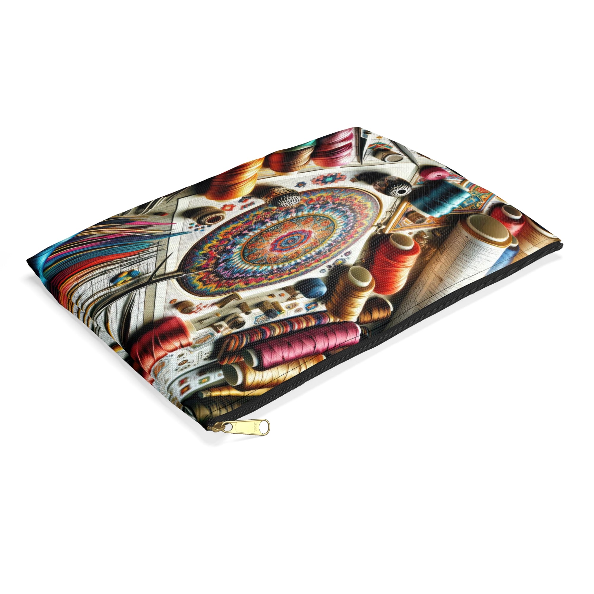 Mandala Stitching Workspace Accessory Pouch