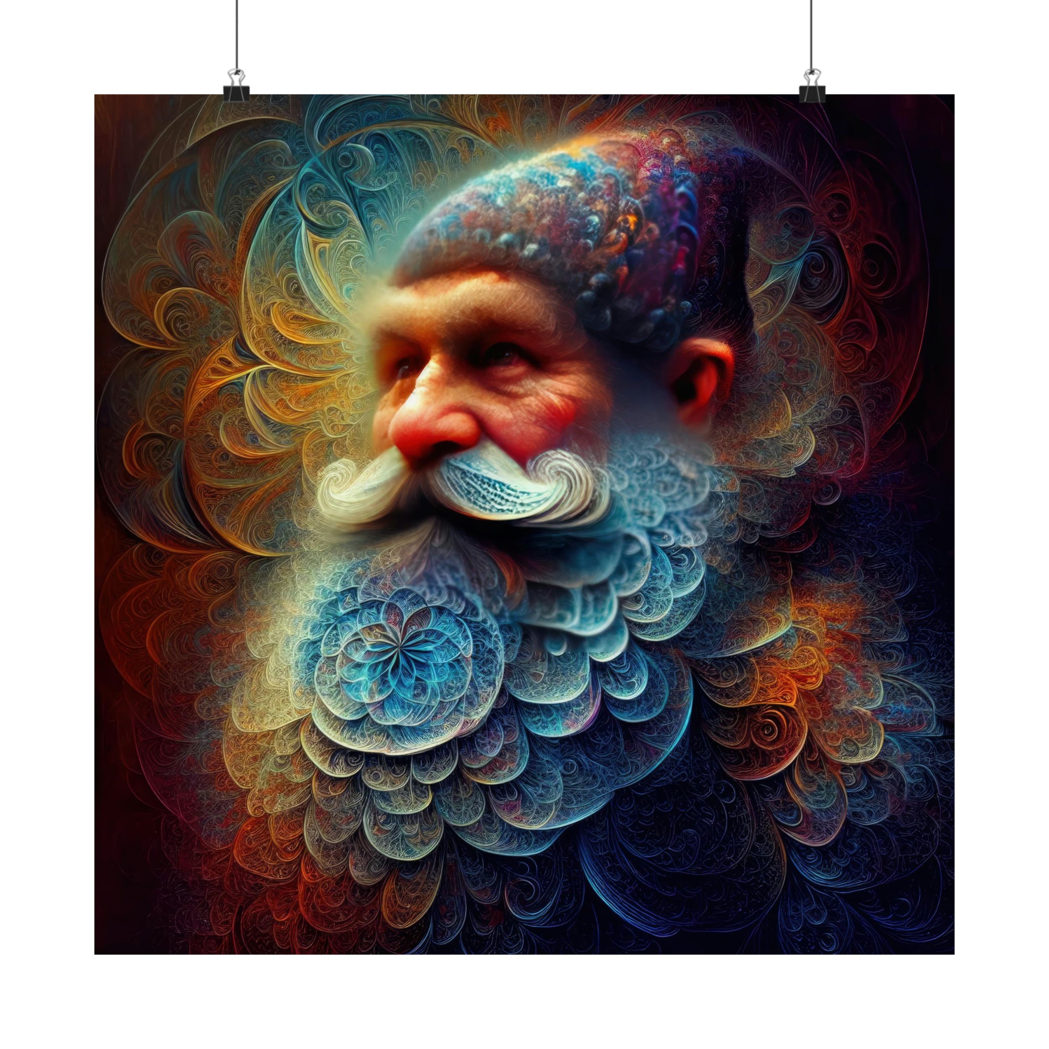 The Fractal Father of Winter’s Whimsy Poster