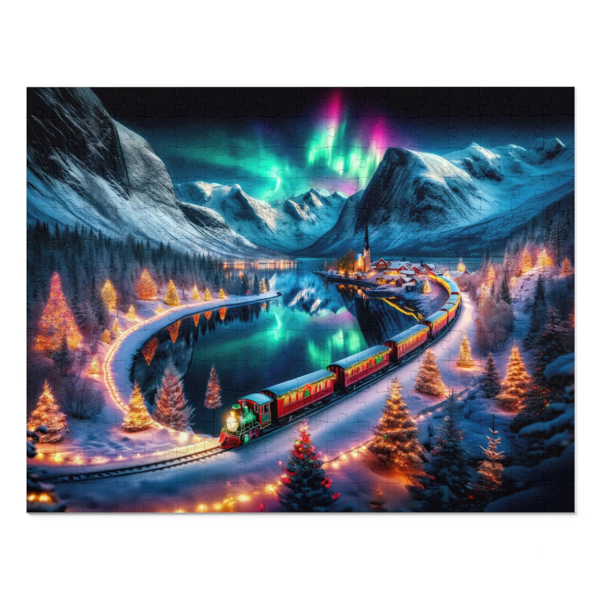 Puzzle Un voyage pour le réveillon d'hiver