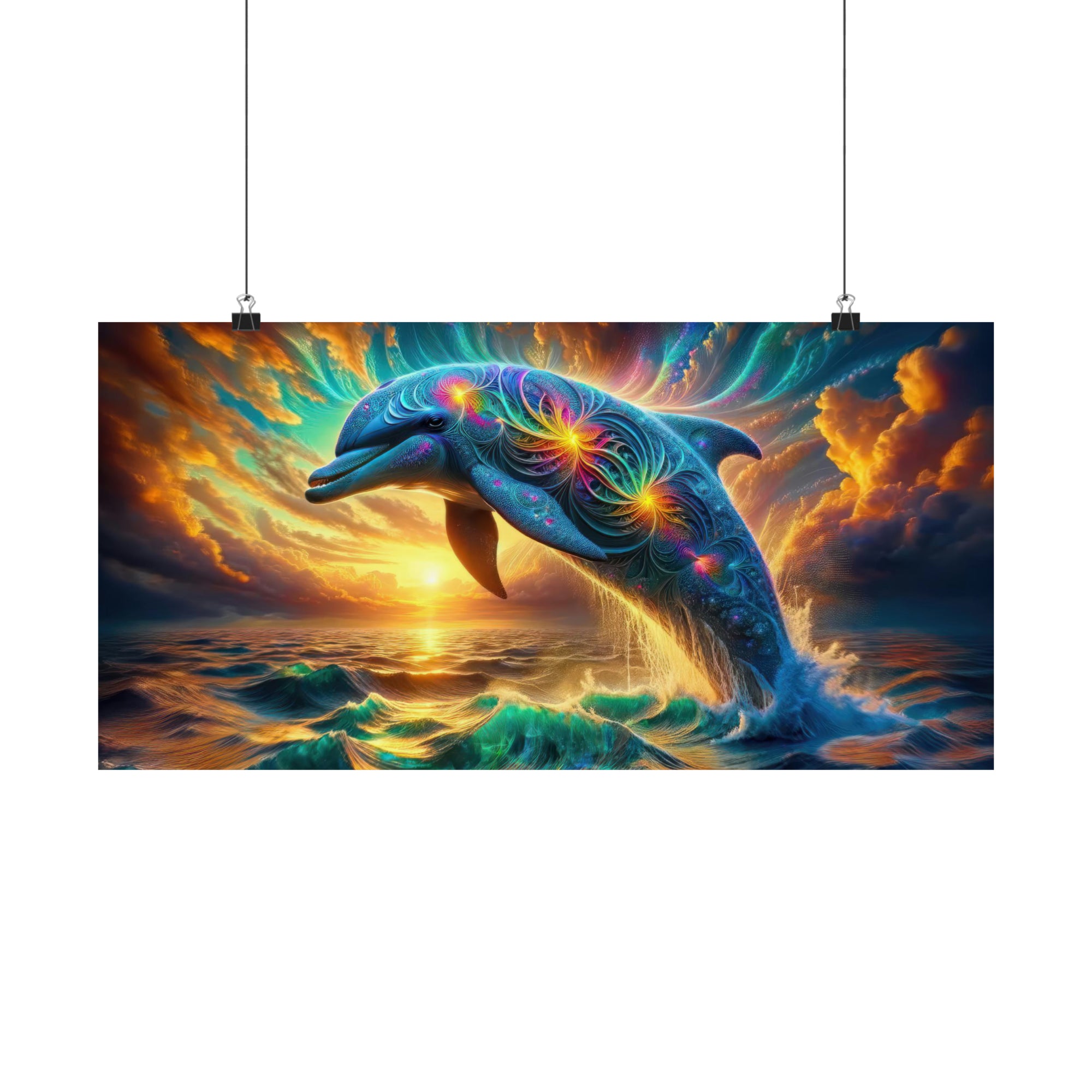 Quantum Leap of the Cosmic Dolphin Poster