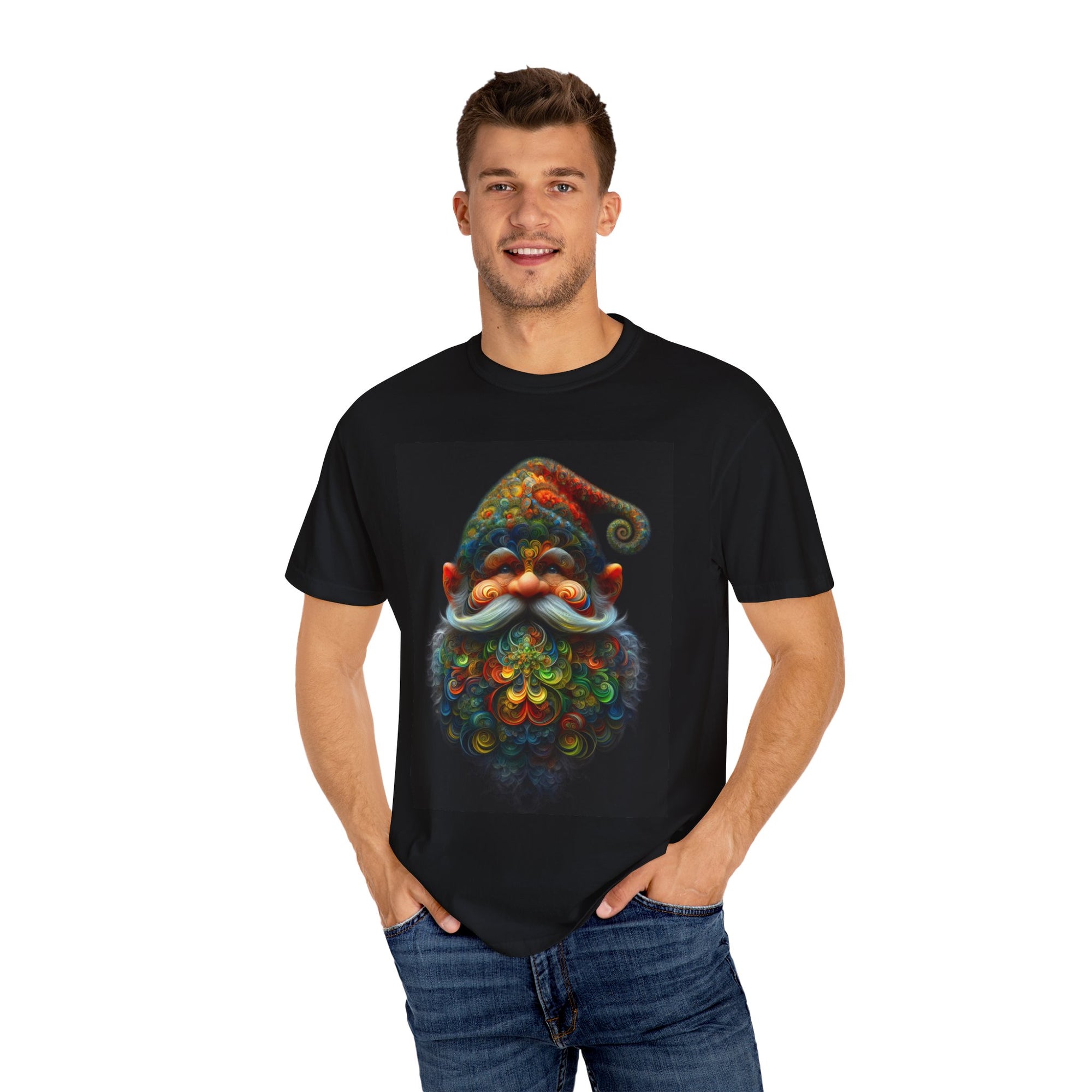 Gnarly le Gnome T-shirt teint en vêtement unisexe