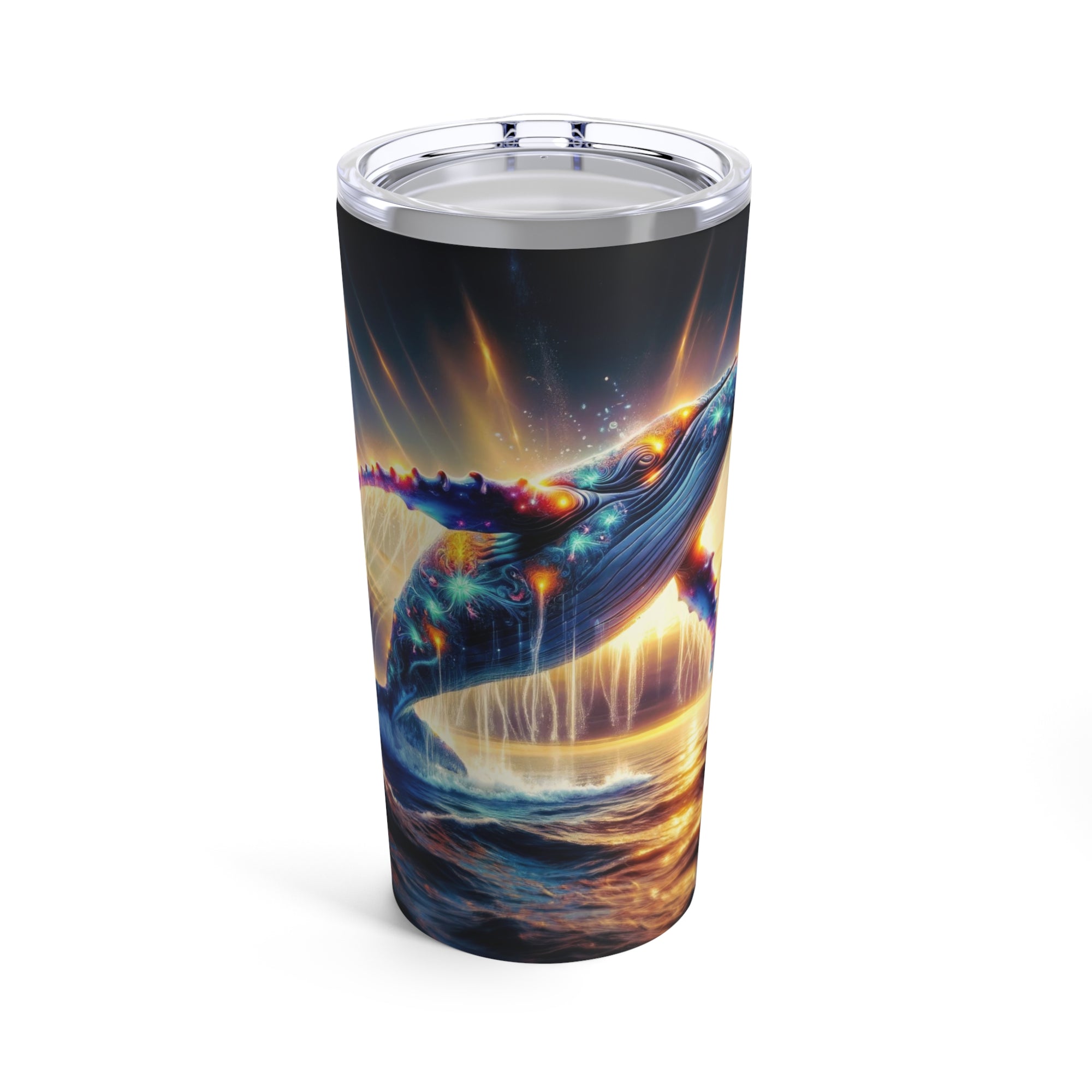 Quantum Leap of the Neon Whale Tumbler 20oz