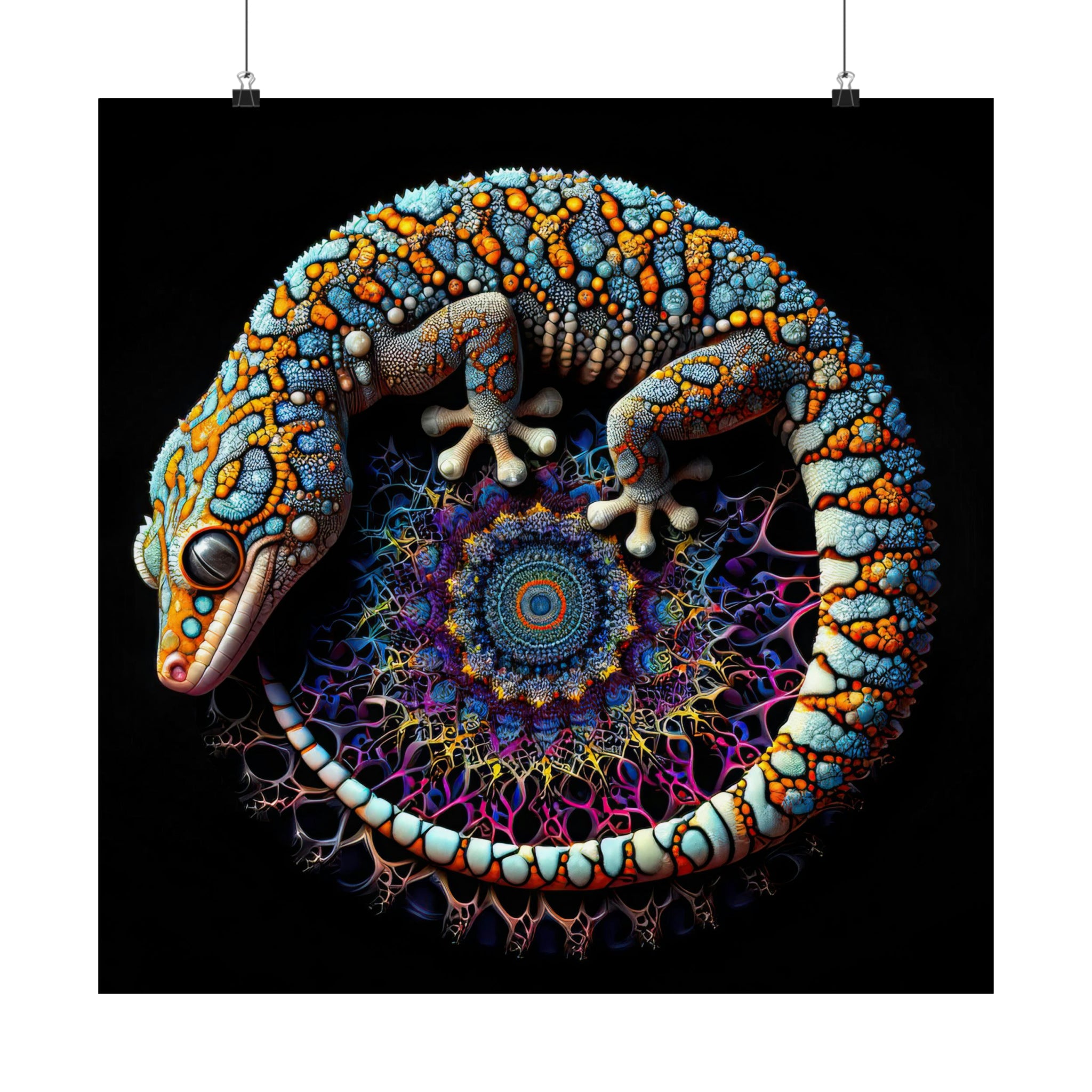 The Geometric Serpent Poster Unfocussed Photography Art