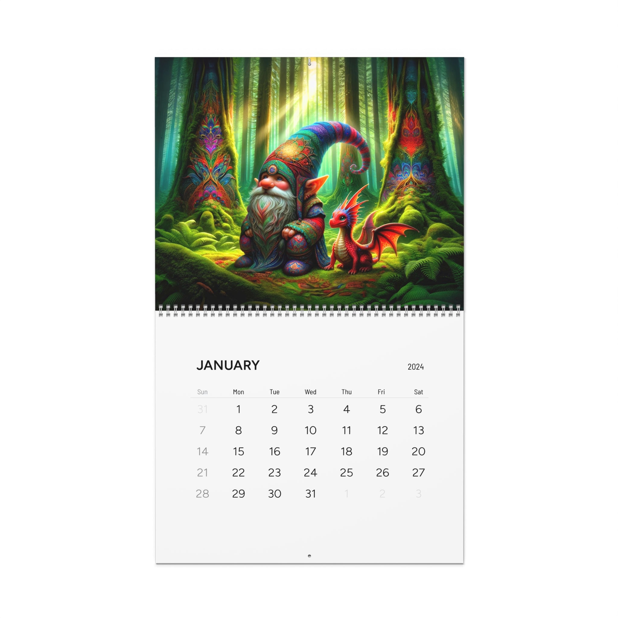Gnomes of Dragon Grove Calendar (2024)