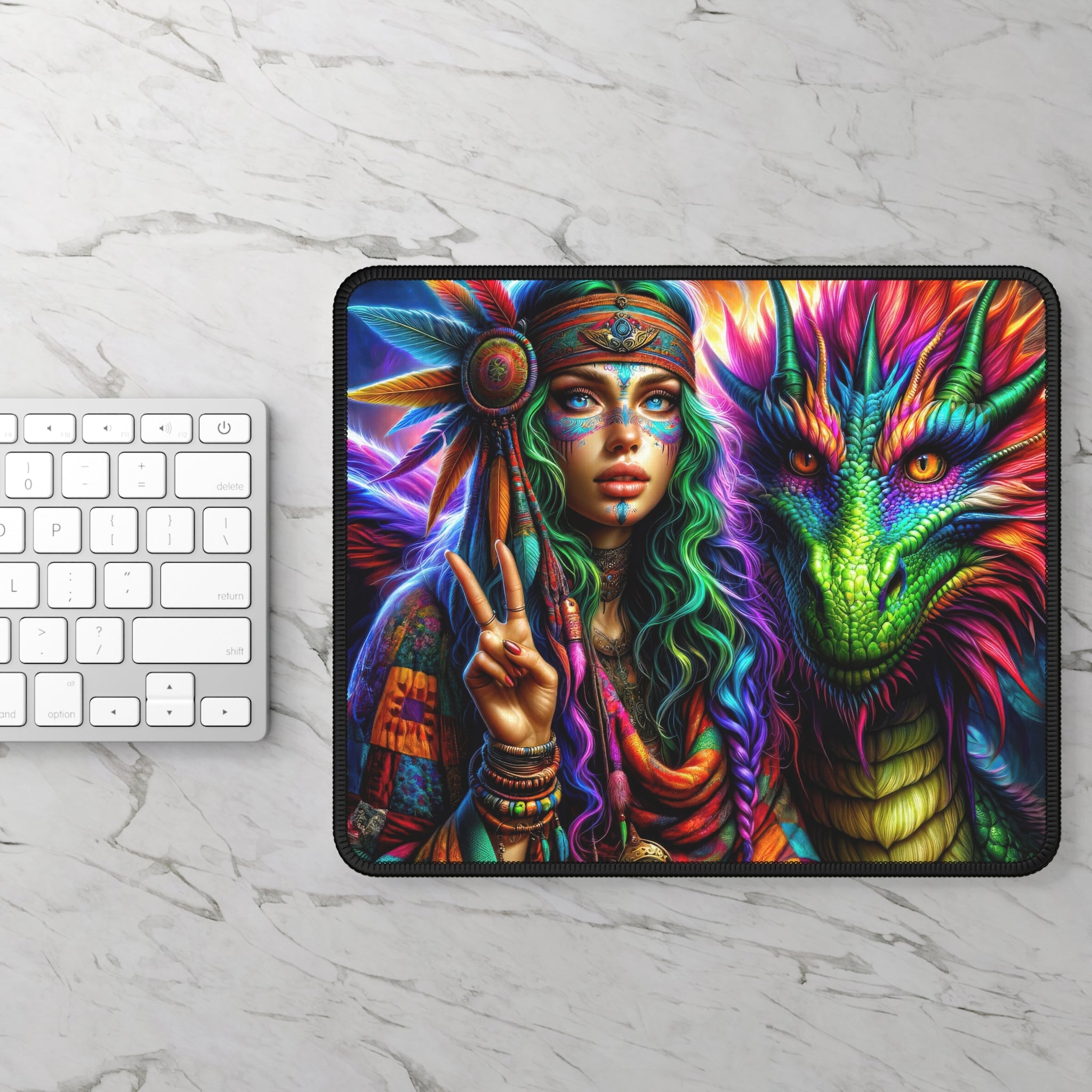 The Dragon's Bohemian Guardian Mouse Pad