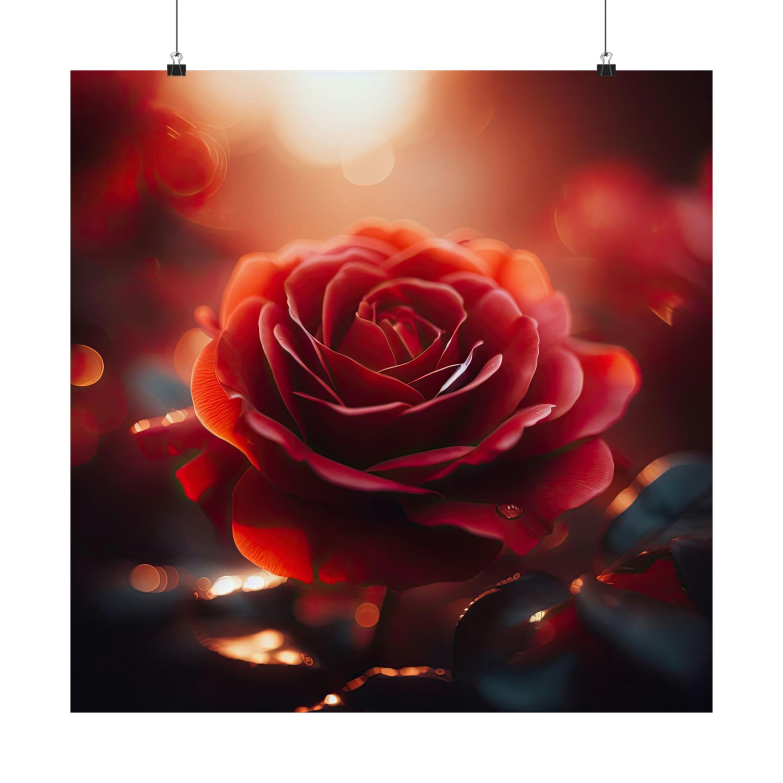 Morning Roses Poster