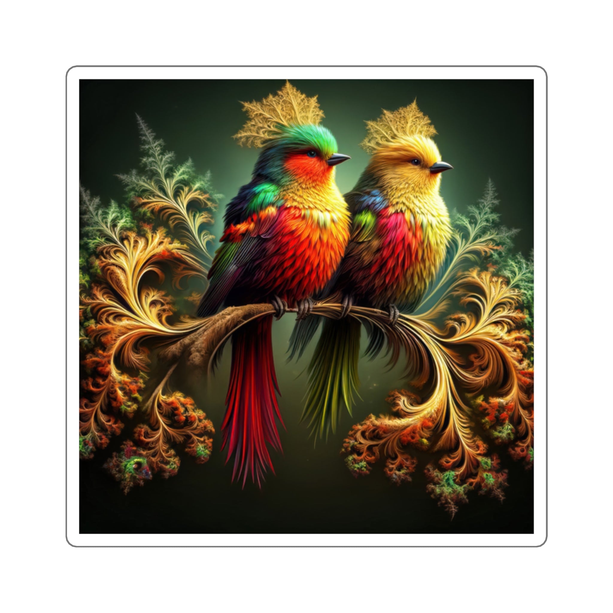 Vibrance on a Velvet Bough Stickers