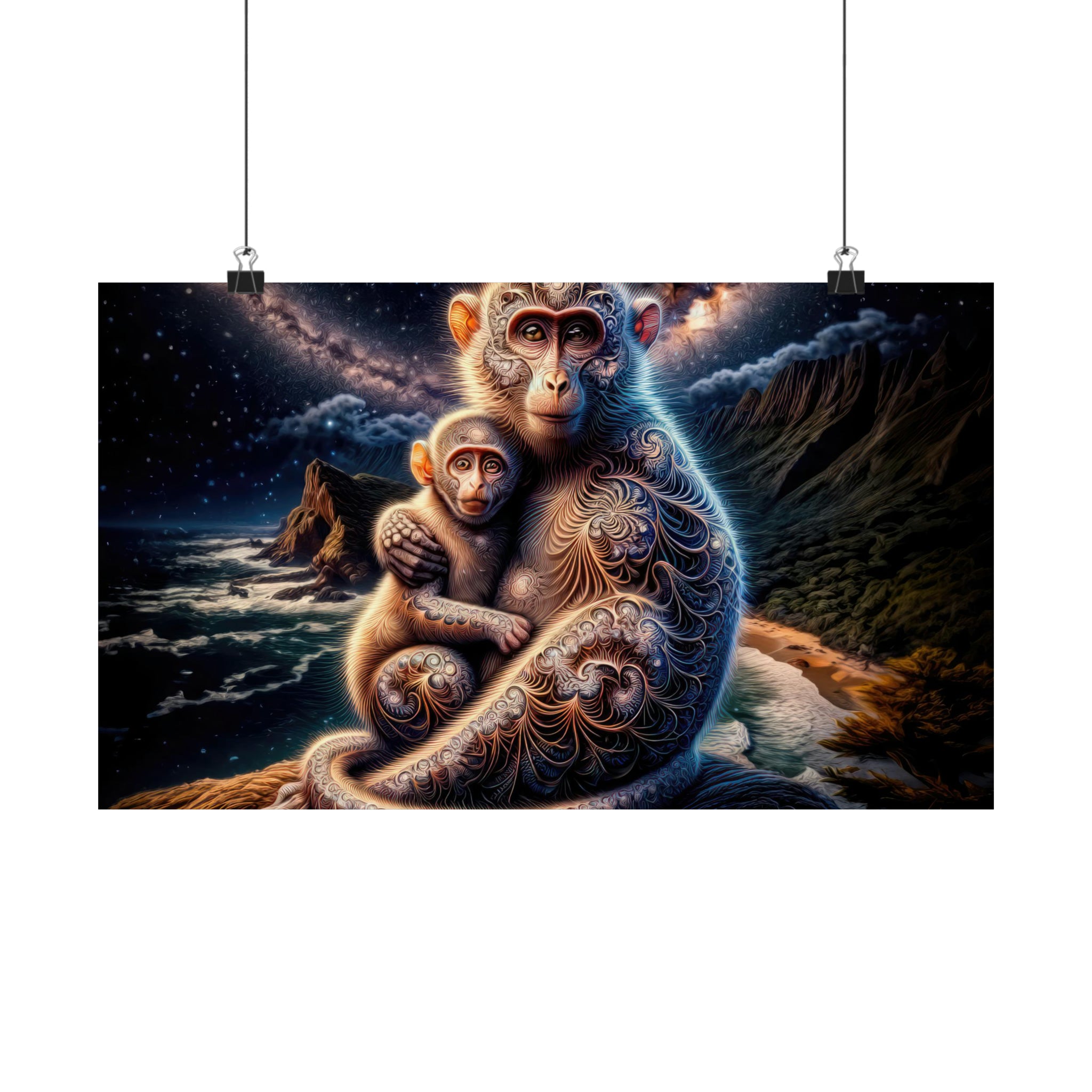 Infinito en el abrazo de una madre Póster