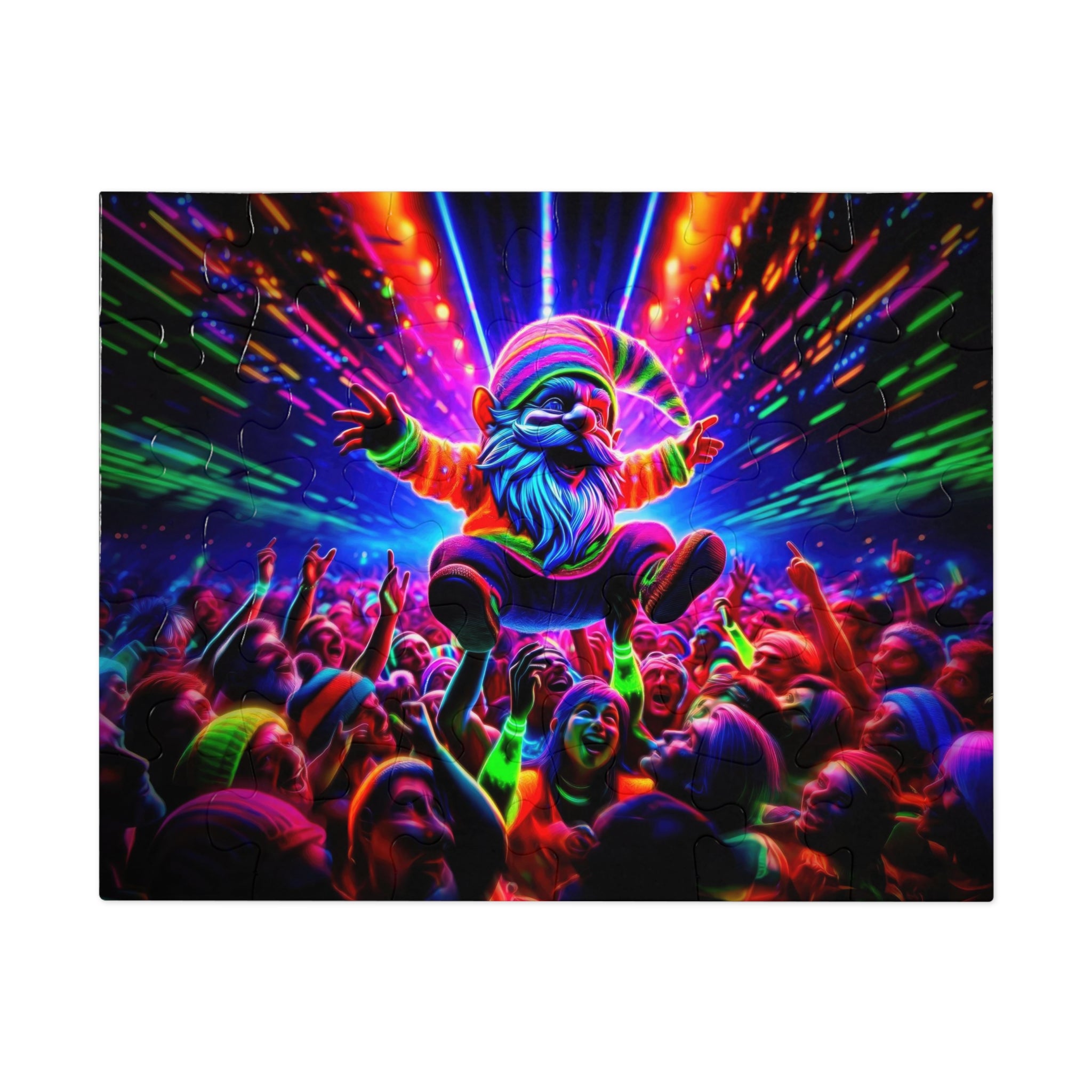 Underground Rave Gnome Jigsaw Puzzle