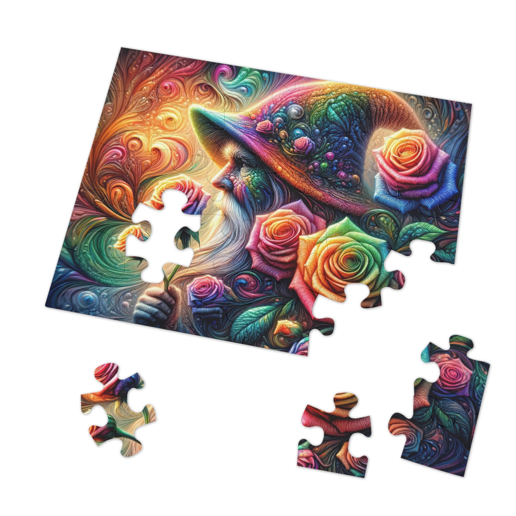 Rompecabezas de los cuentos rosados ​​del anciano