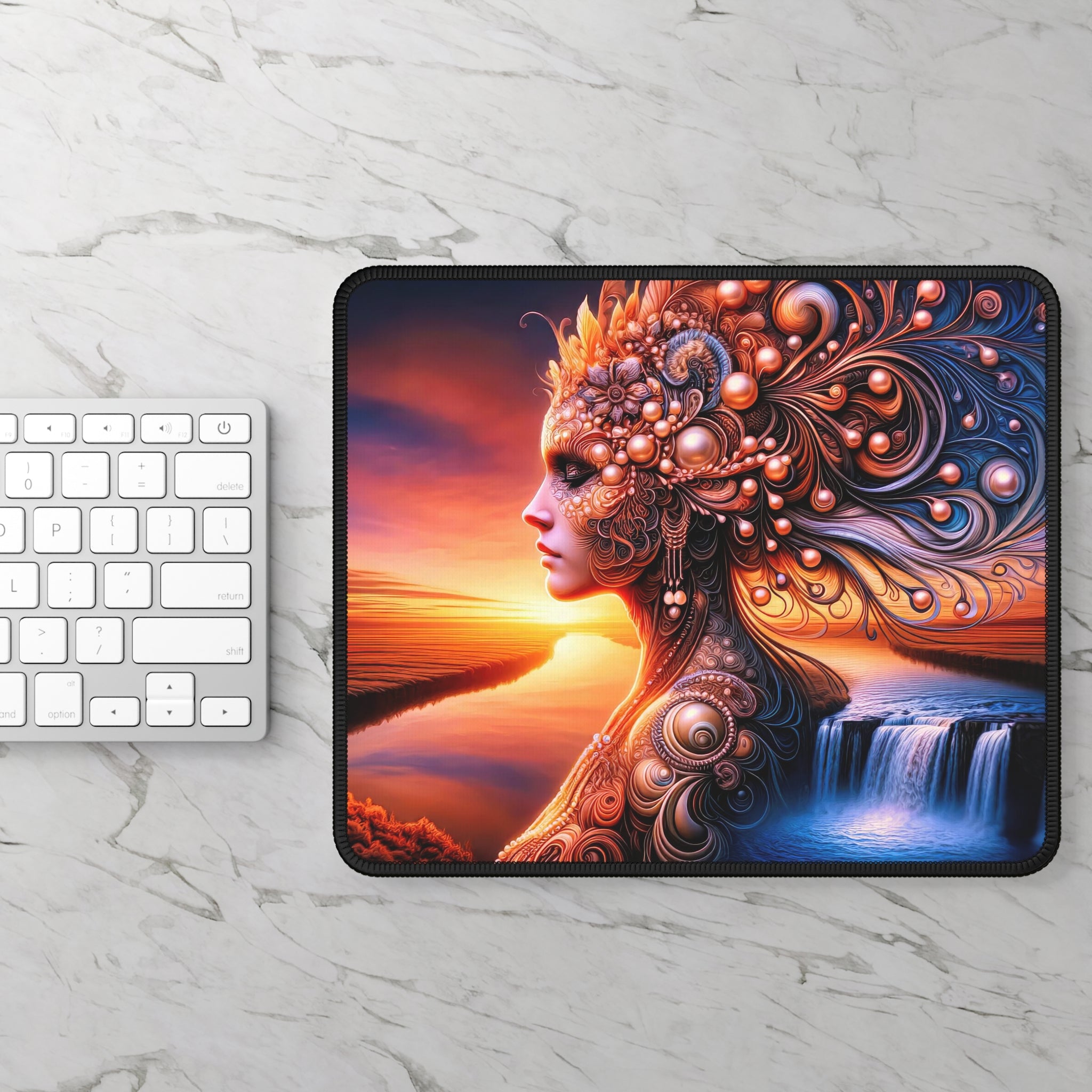 Pearlescent Dreams at Dusk Gaming Mouse Pad