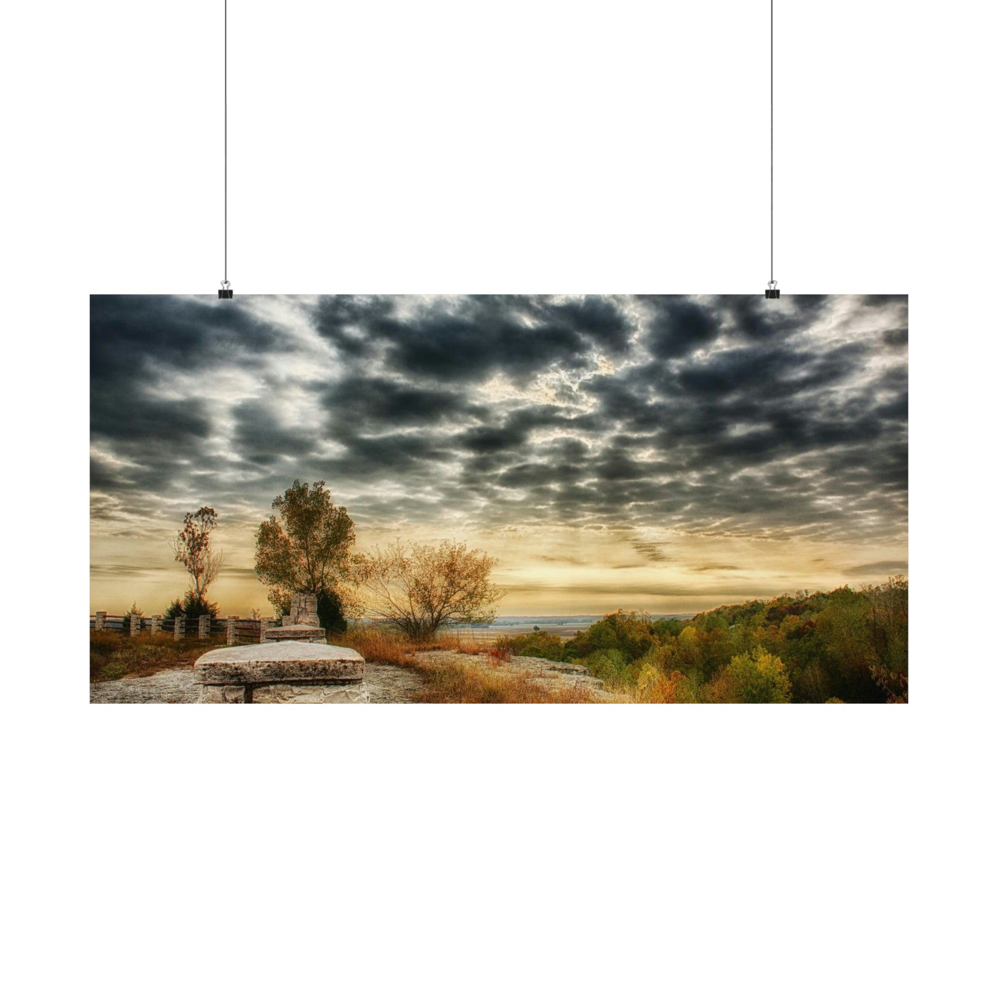 A View From The Overlook in Autumn Poster