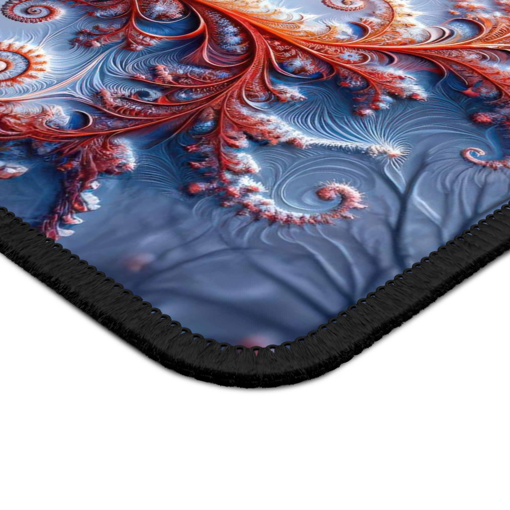 The Cardinal's Fractal Winter Gaming Mouse Pad