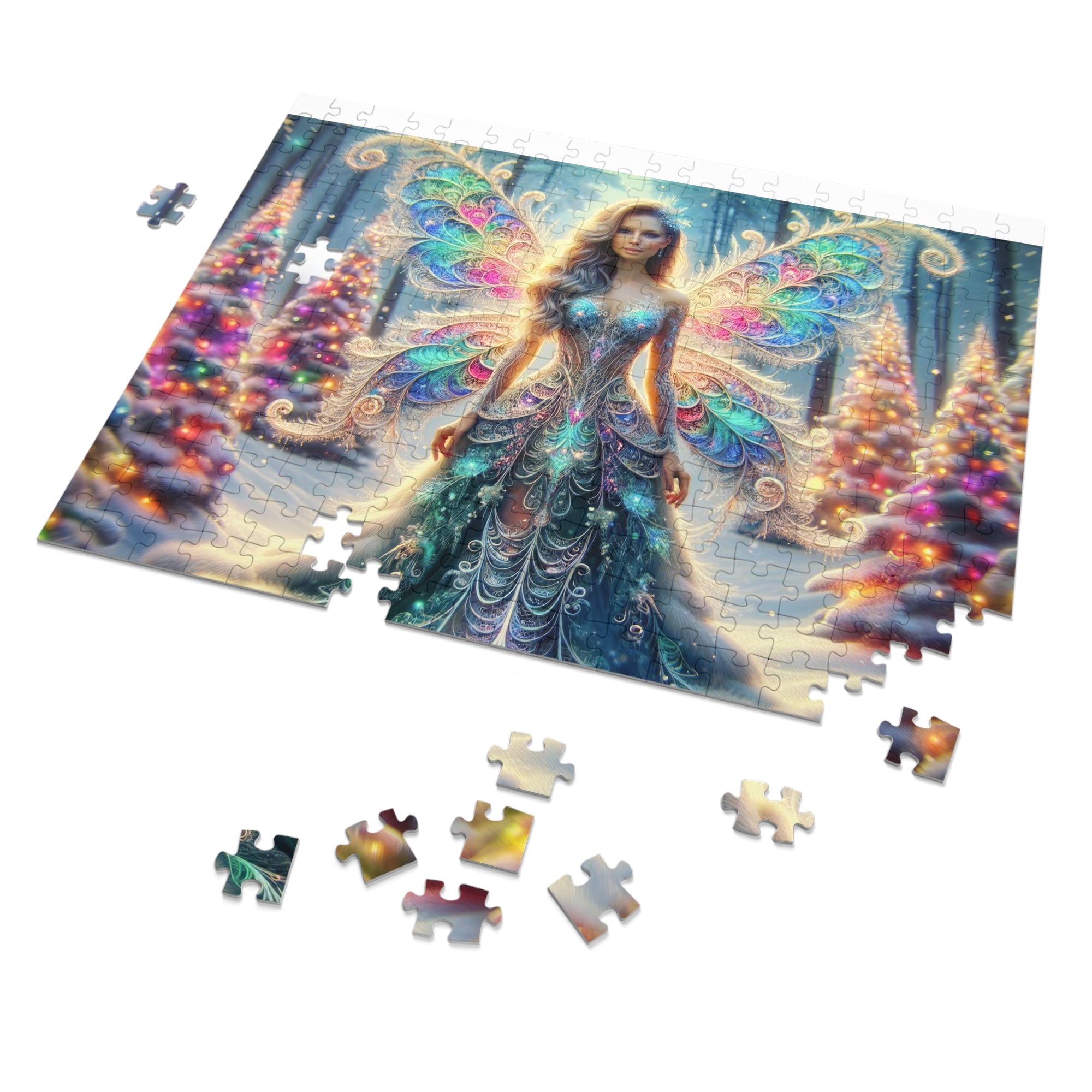 Enchanted Fractal Frost Jigsaw Puzzle