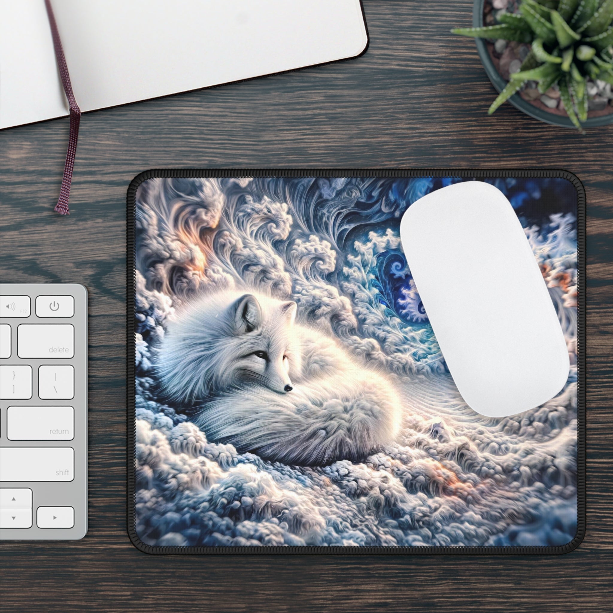 The Fractal Fox Gaming Mouse Pad