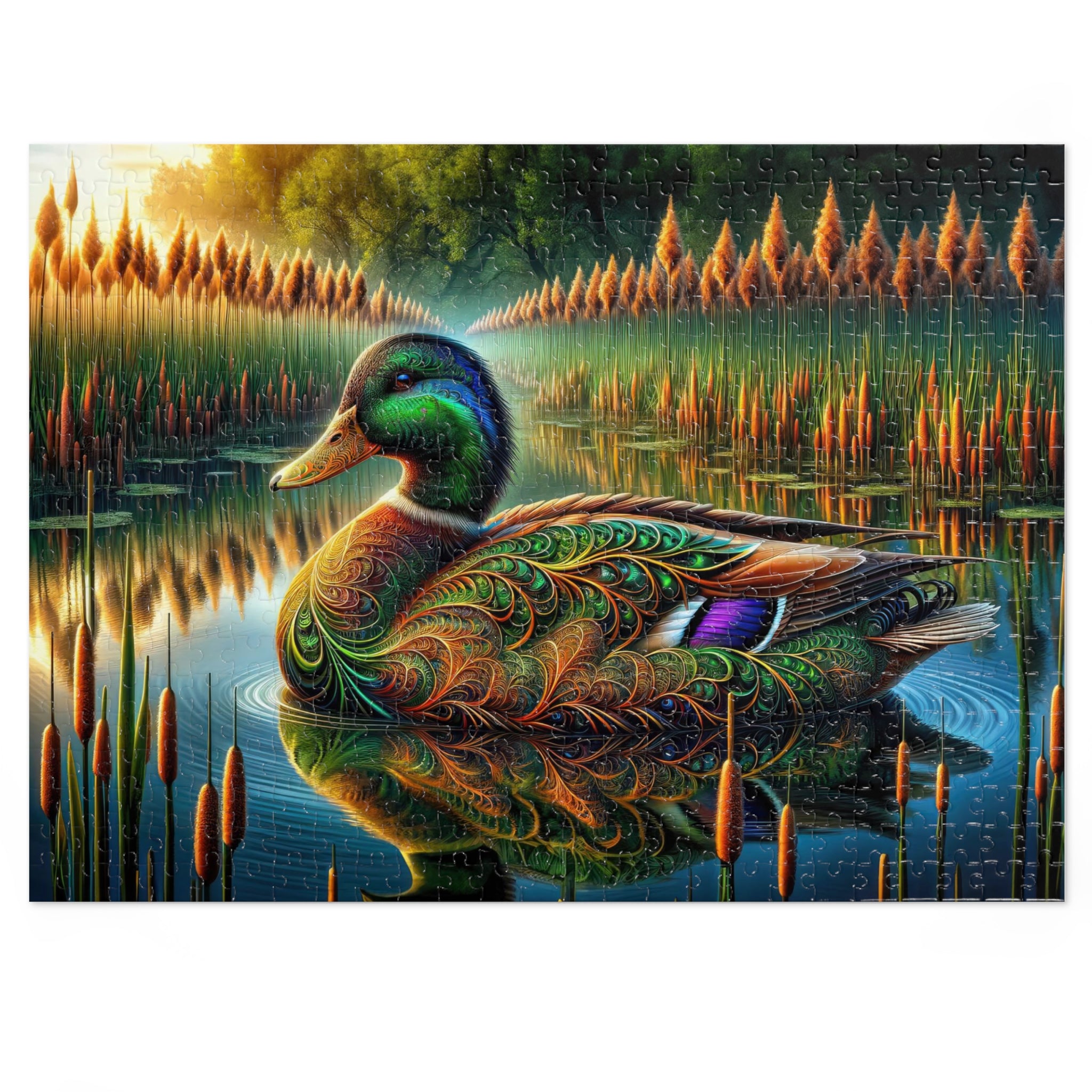 Mirrored Majesty Jigsaw Puzzle