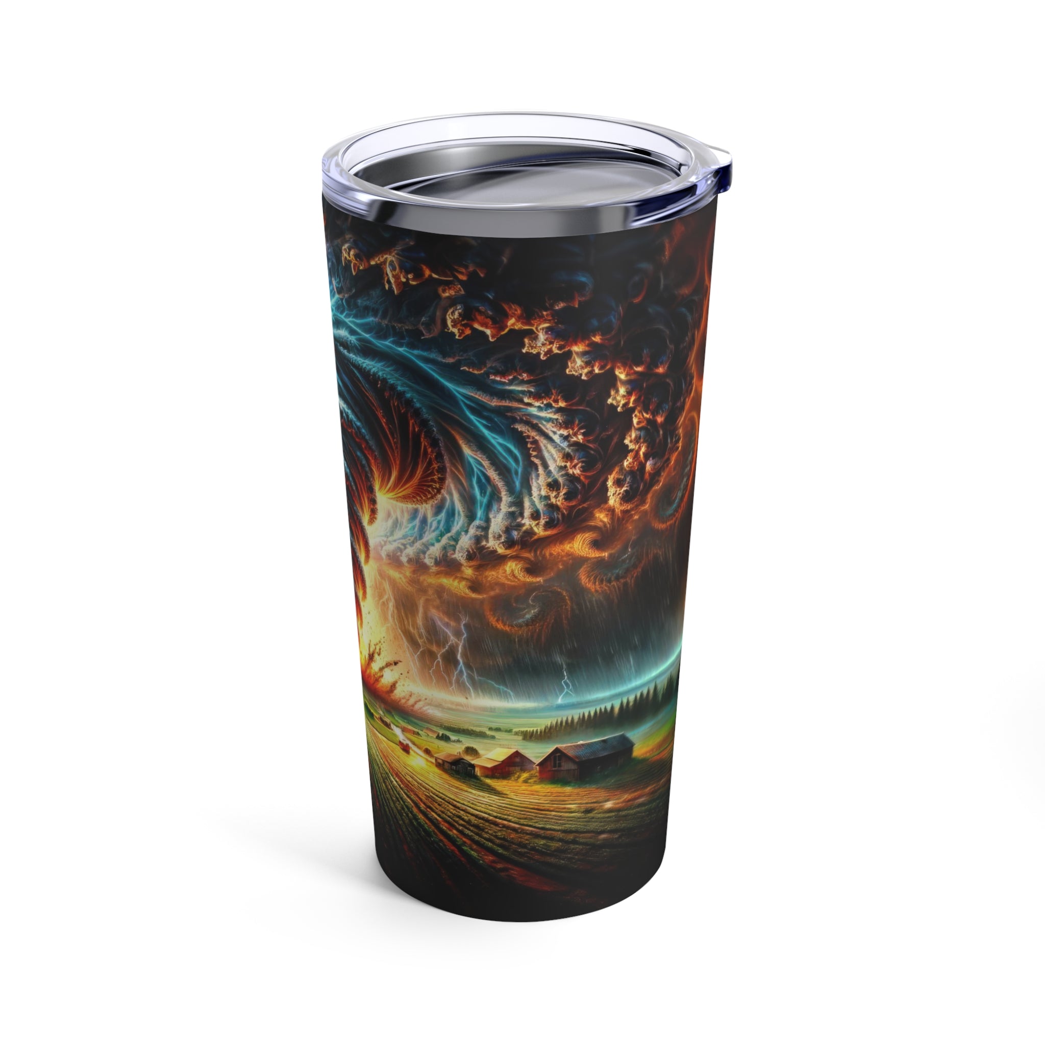 Le Vortex sur les champs verdoyants Tumbler 20oz