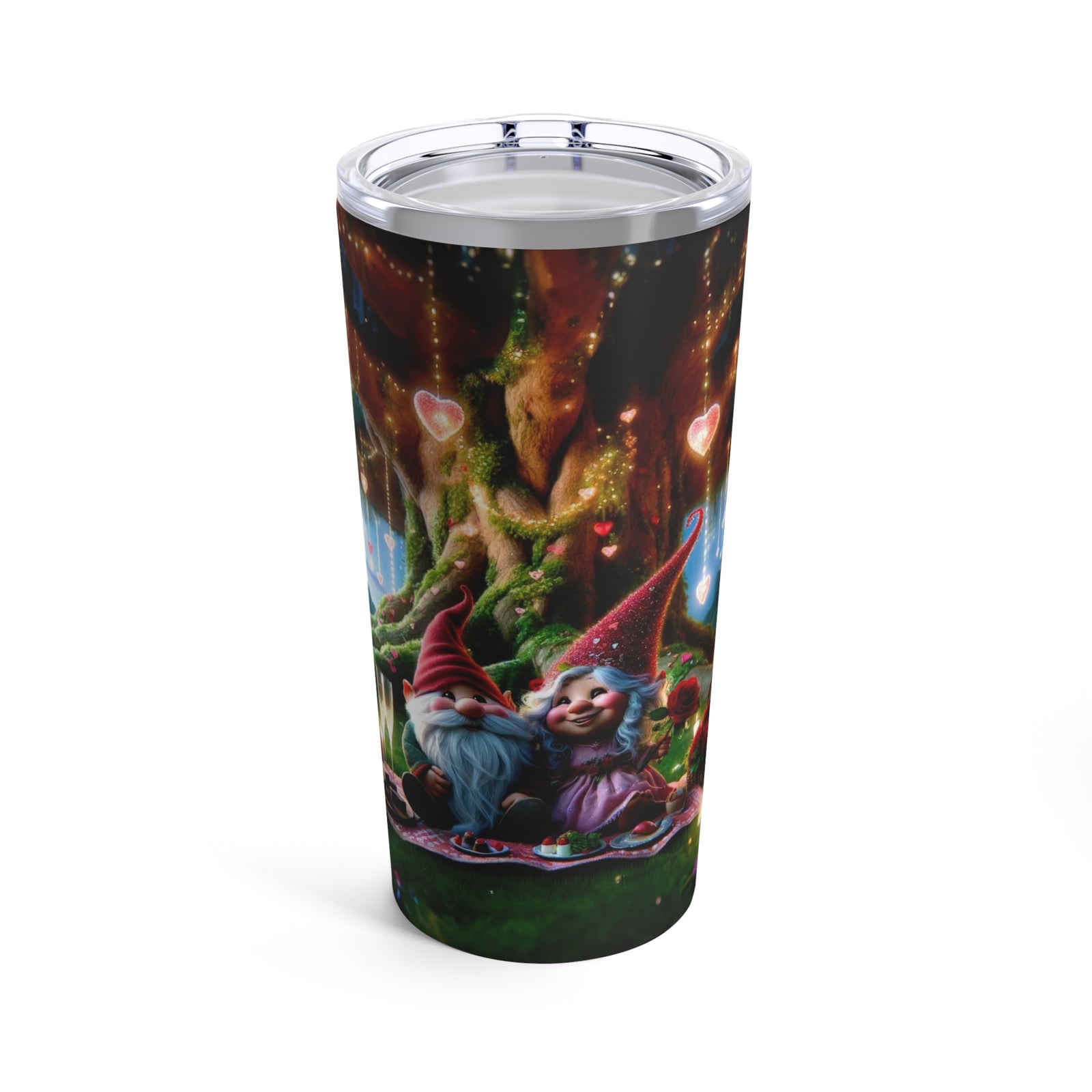 Enchanted Valentine's Eve with the Gnomes Tumbler 20oz