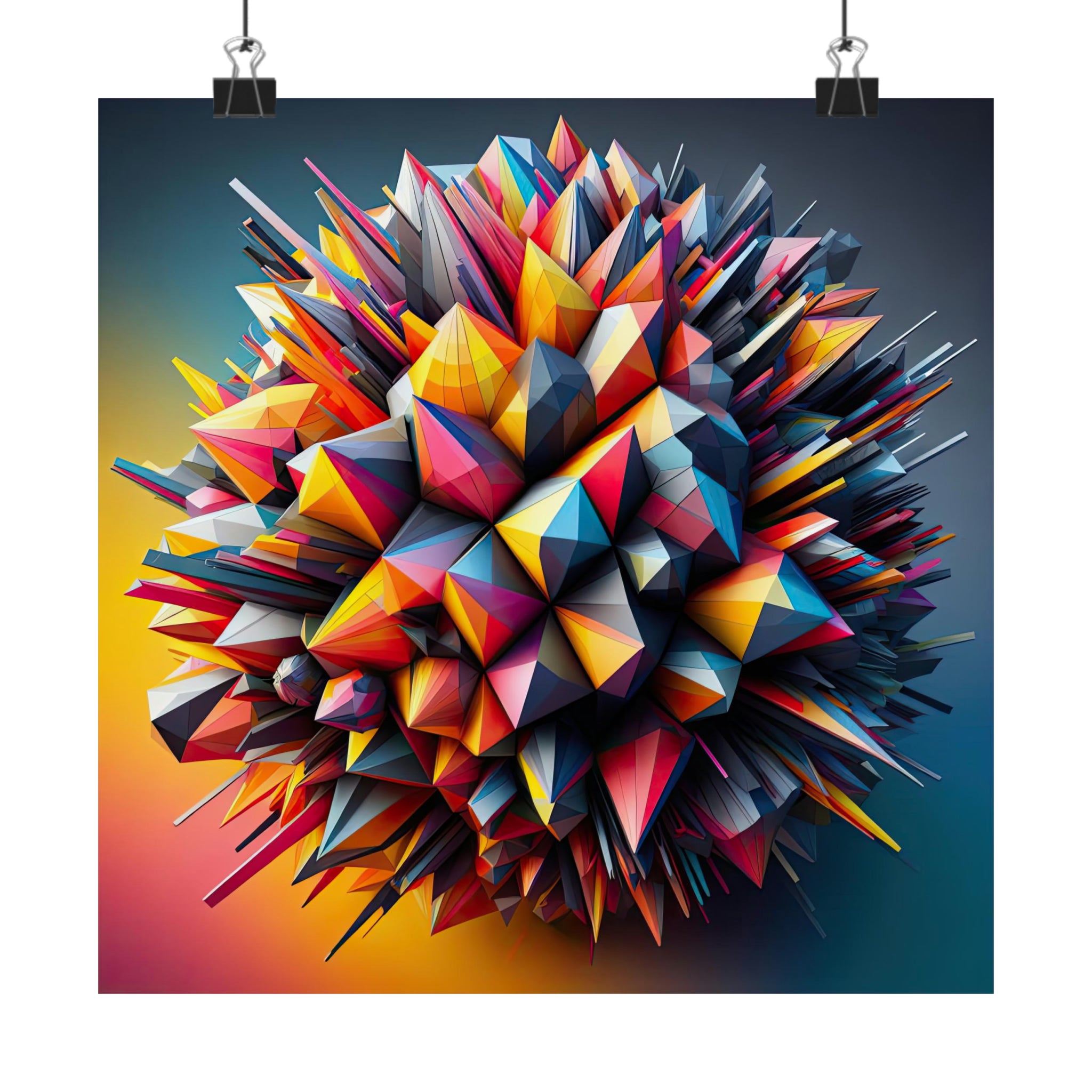 Icosahedron - A Technicolor Labyrinth Poster