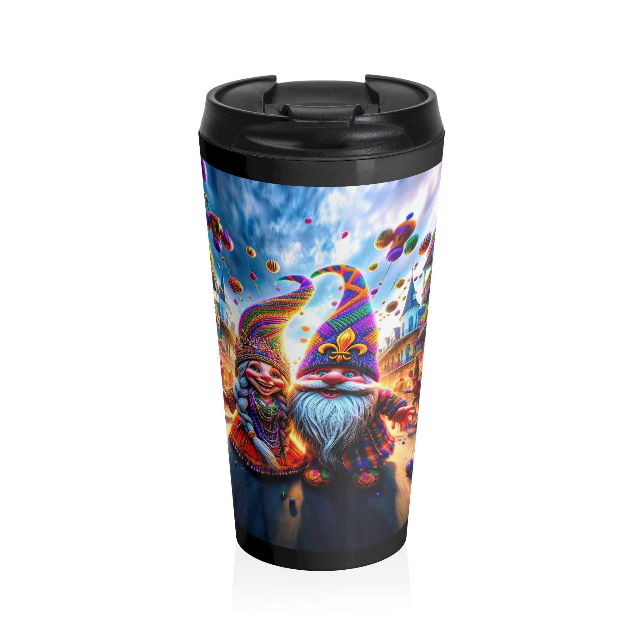 Rêverie de Mardi Gras dans le quartier français Mug isotherme