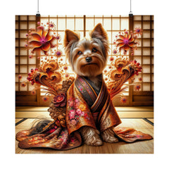 Fractal Furbaby Poster