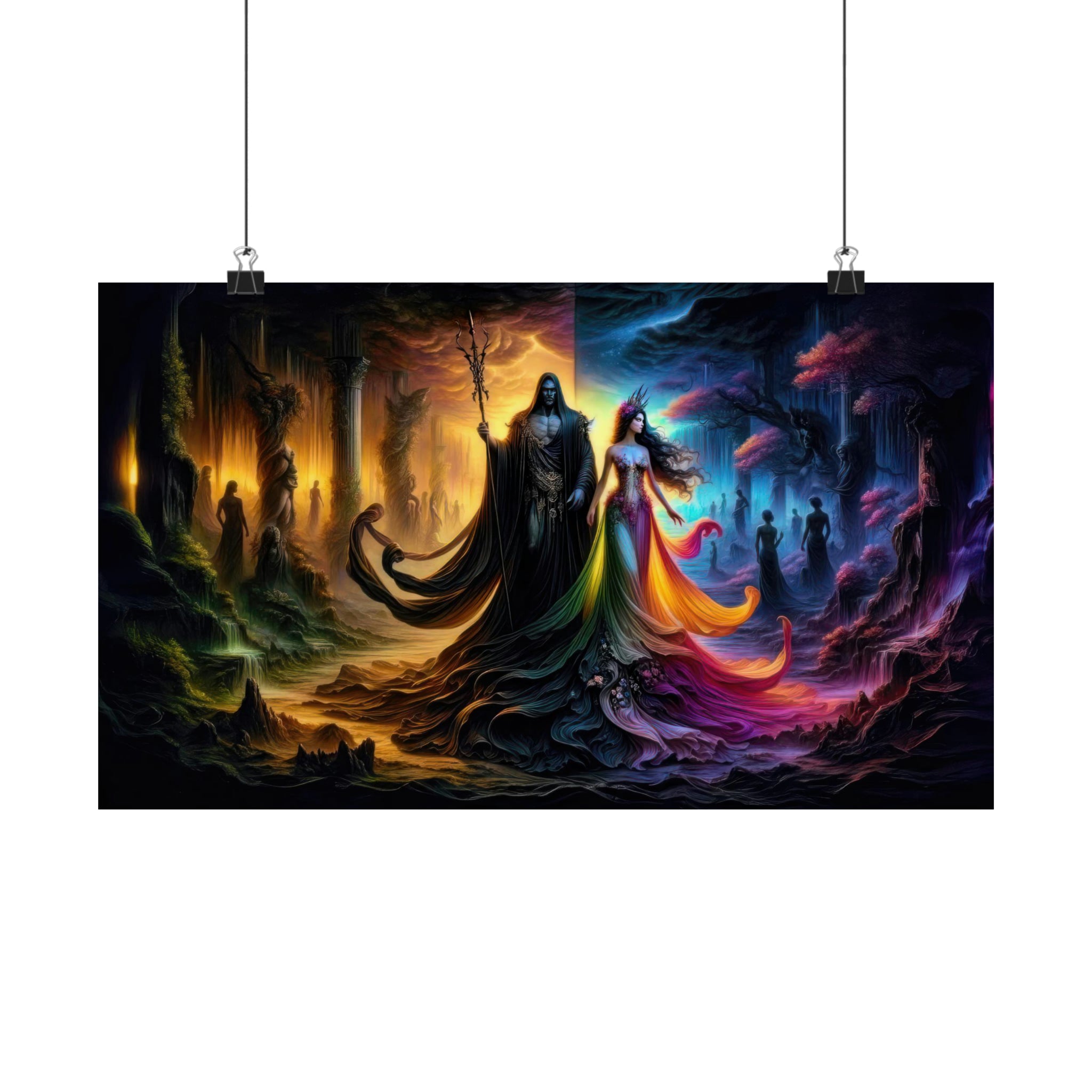 Crepúsculo de los dioses Hades y Perséfone Póster