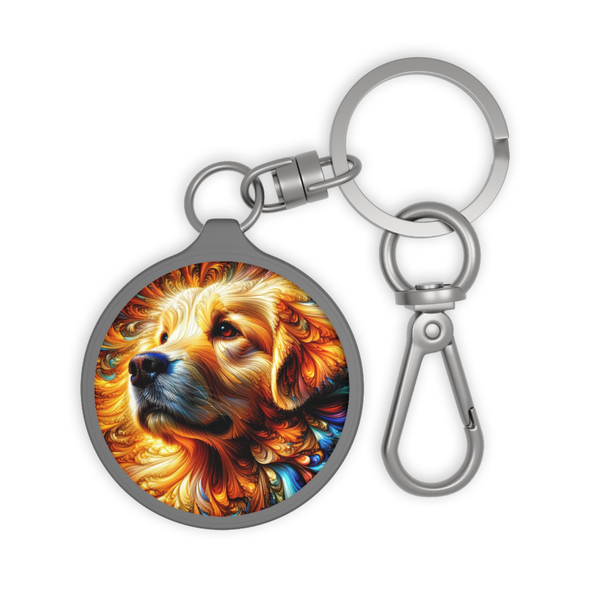 Aurelius Golden Retriever Keyring Tag