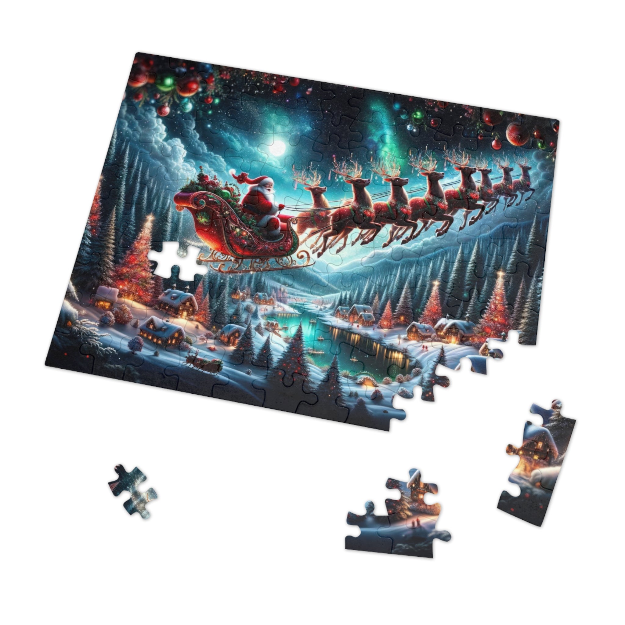 Puzzle Le voyage étoilé du Père Noël