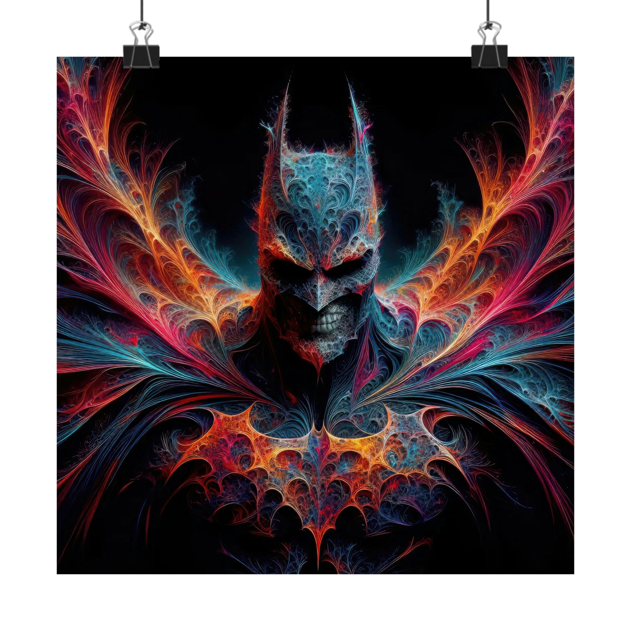 Fractalized Dark Kinight Poster