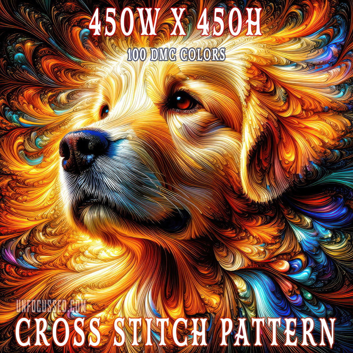 Aurelius Golden Retriever Cross Stitch Pattern