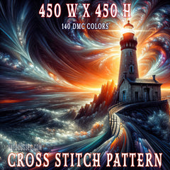 Beacon of the Cosmos Cross Stitch Pattern