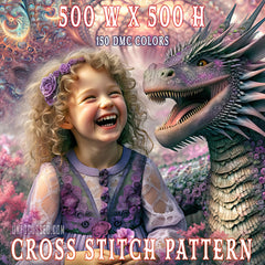 Blossoms of Friendship in the Dragon's Meadow Cross Stitch Pattern