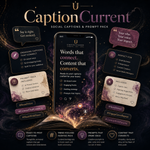 CaptionCurrent: Social Captions & Prompt Pack