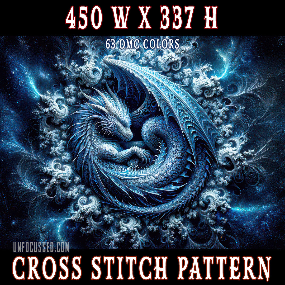 Celestial Coil Cross Stitch Pattern