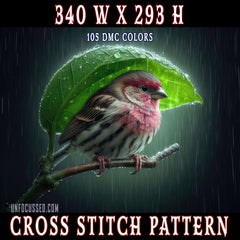 Emerald Hideaway Cross Stitch Pattern