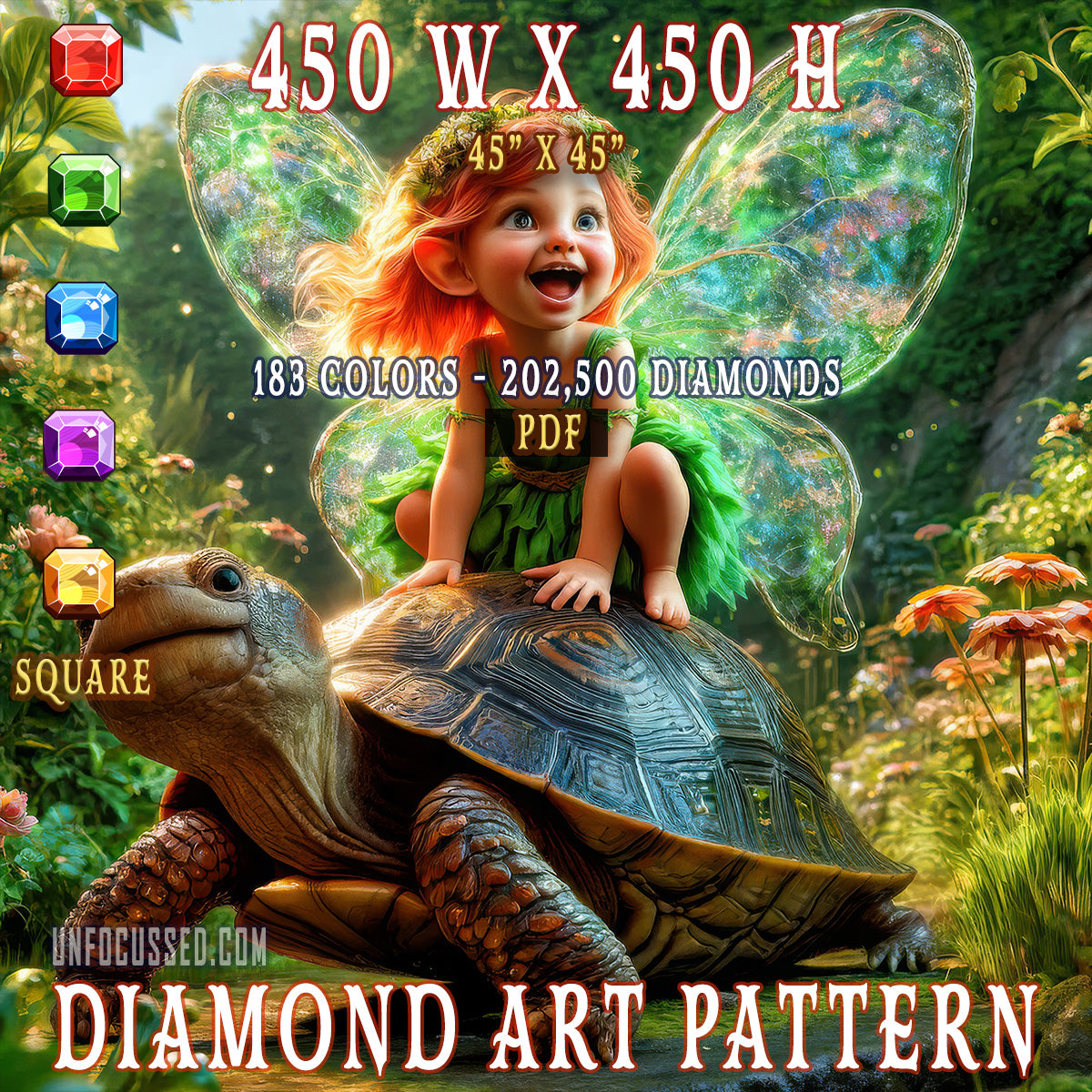 Enchanted Journey at a Gentle Pace Diamond Art Pattern