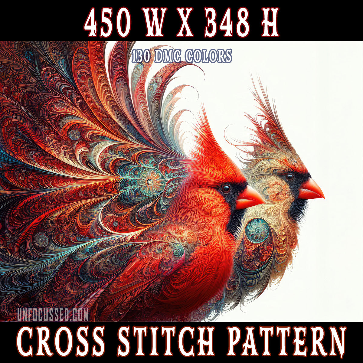 Eternal Love's Wings Cross Stitch Pattern