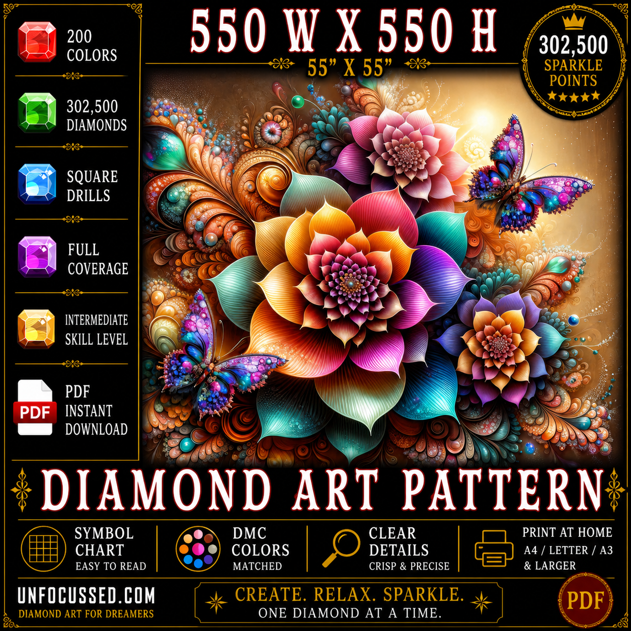 Eternal Spring in the Mystic Vale Diamond Art Pattern