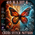 Flight Between Warmth and Winter Cross Stitch Pattern