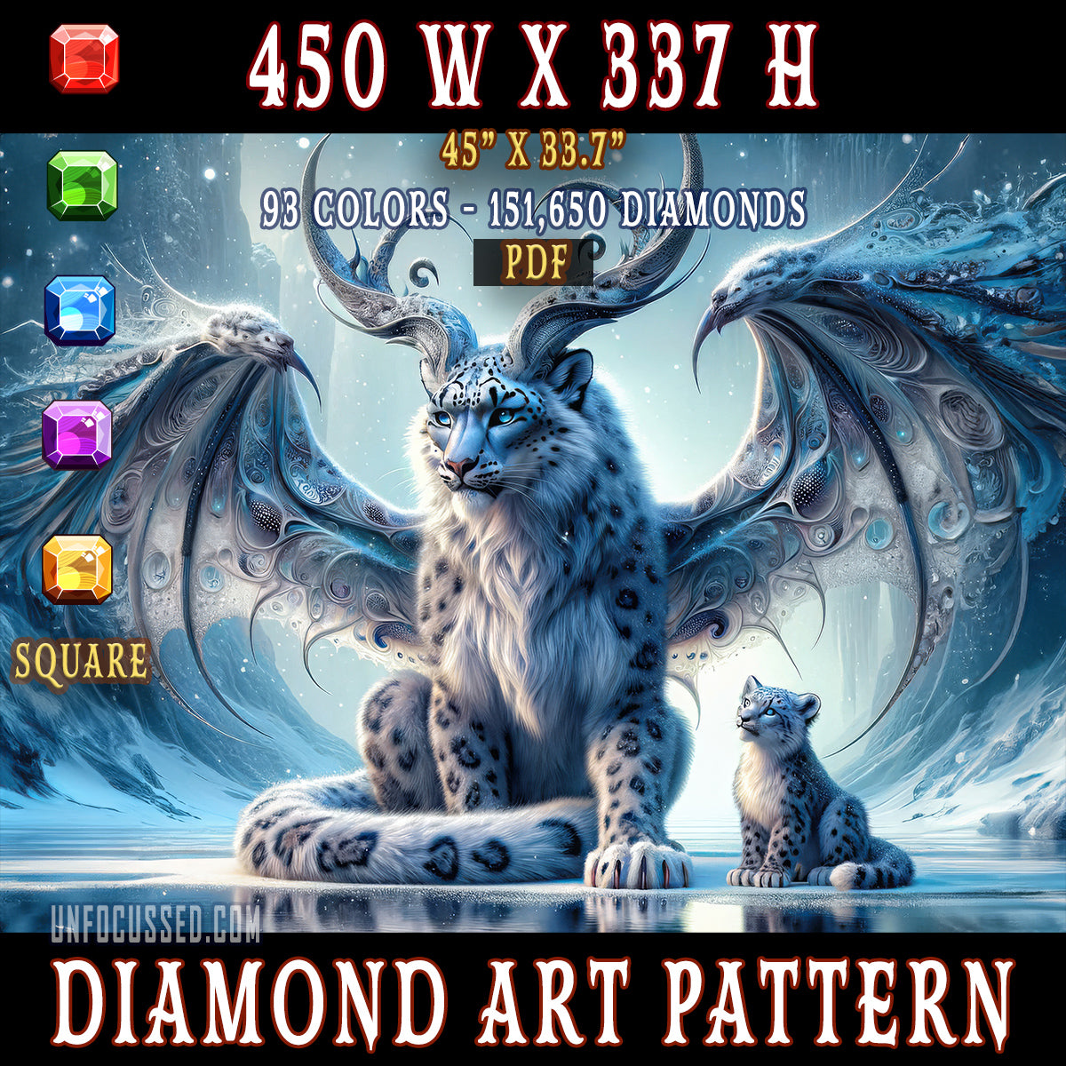 Frostwing Chronicles Diamond Art Pattern
