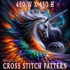 Galactic Serenade Cross Stitch Pattern