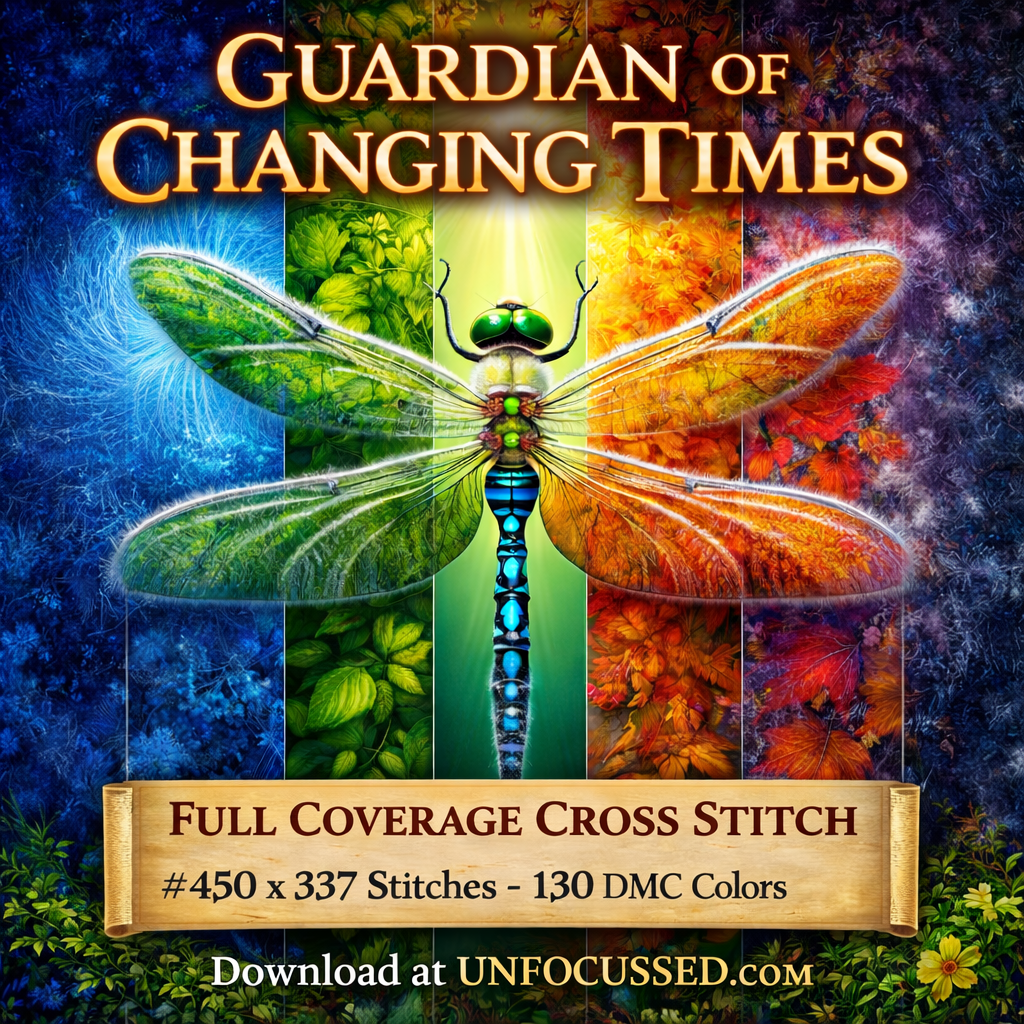 Guardian of Changing Times Cross Stitch Pattern