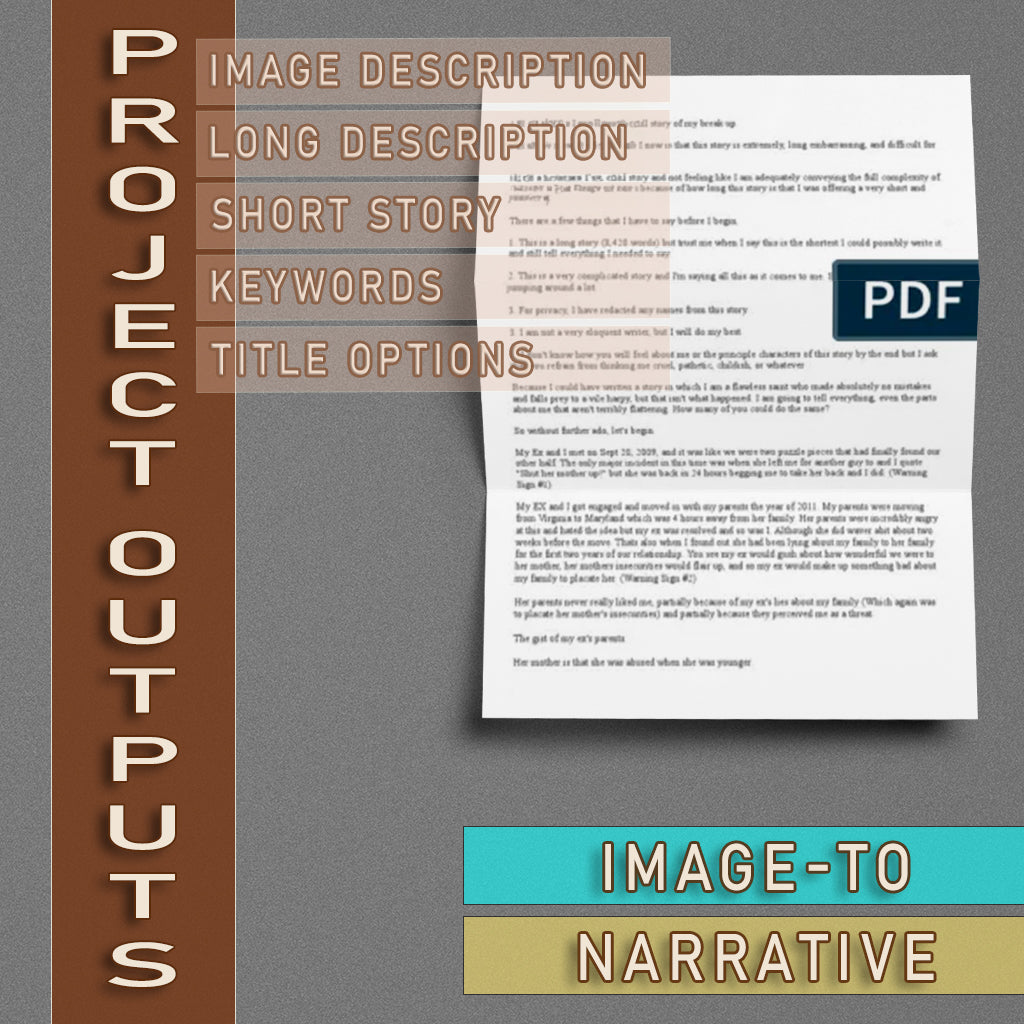 Example Narrative For Transformation Programme Image-to-Narrative Transformation Service – Unfocussed Photography & Art