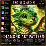 Guardián del patrón de arte de diamantes de los campos de diente de león