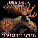 Majestic Antlers Cross Stitch Pattern