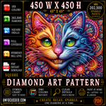 Mandala Whiskers of Whimsy Diamond Art Pattern
