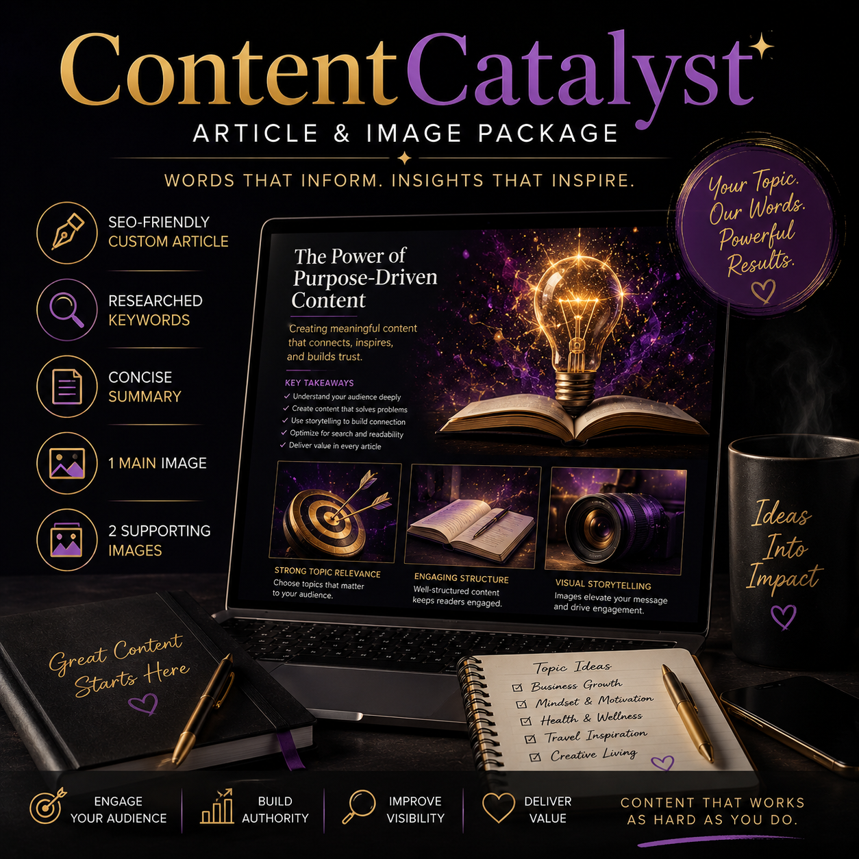 ContentCatalyst: Optimized Articles with Key Insights